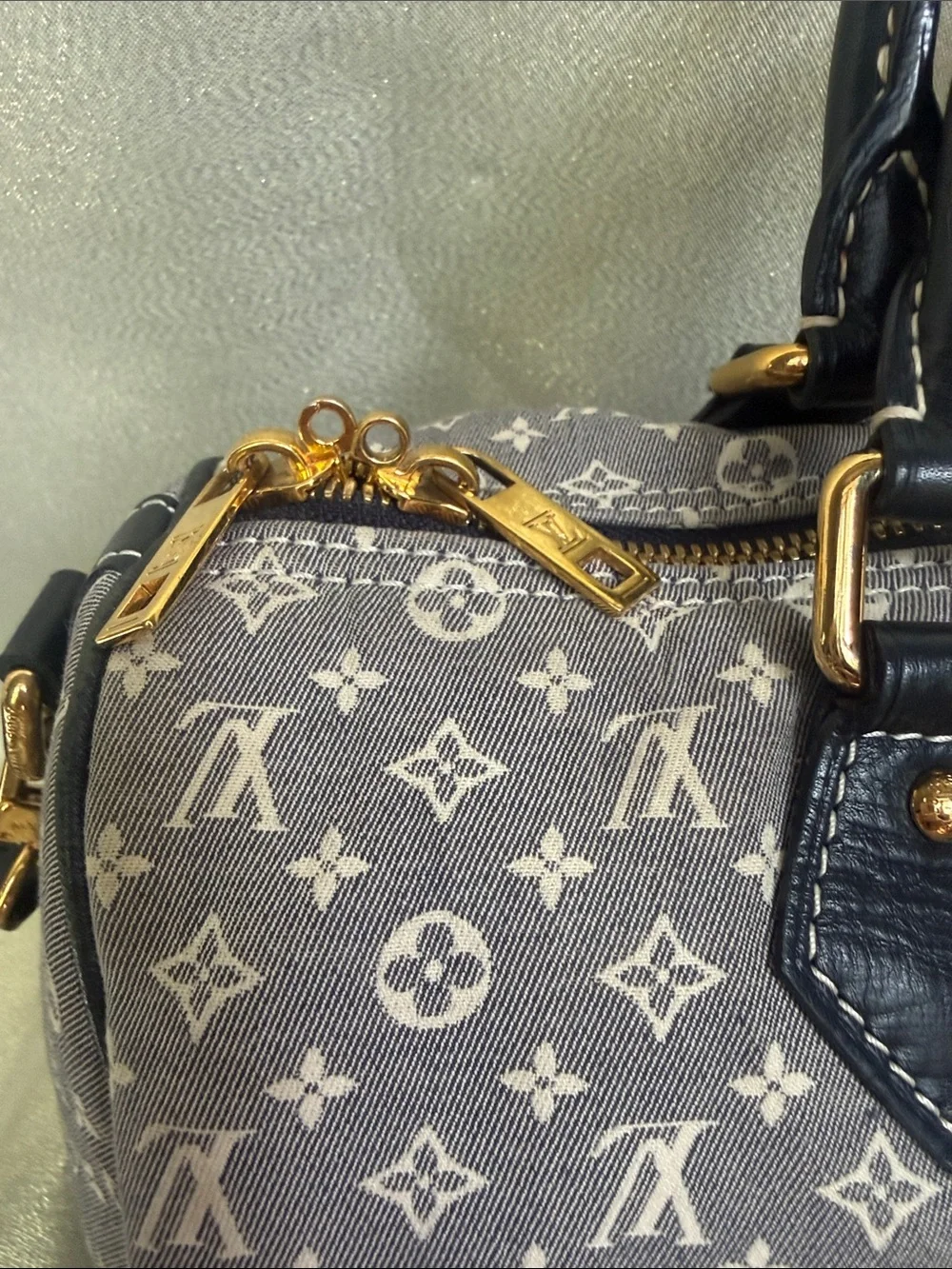Louis Vuitton Encre Idylle Monogram Speedy Bandouliere 30 with crossbody strap